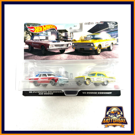 Hot Wheels 1/64 Duopack 63 Plymouth Belvedere & 65 Dodge Coronet