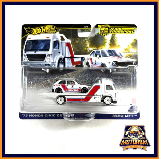 Hot Wheels 1/64 Team Transport Honda Civic Custom & Aero Lift