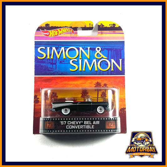 Hot Wheels 1/64 Simon & Simon 57 Chevy Bel Air Convertible