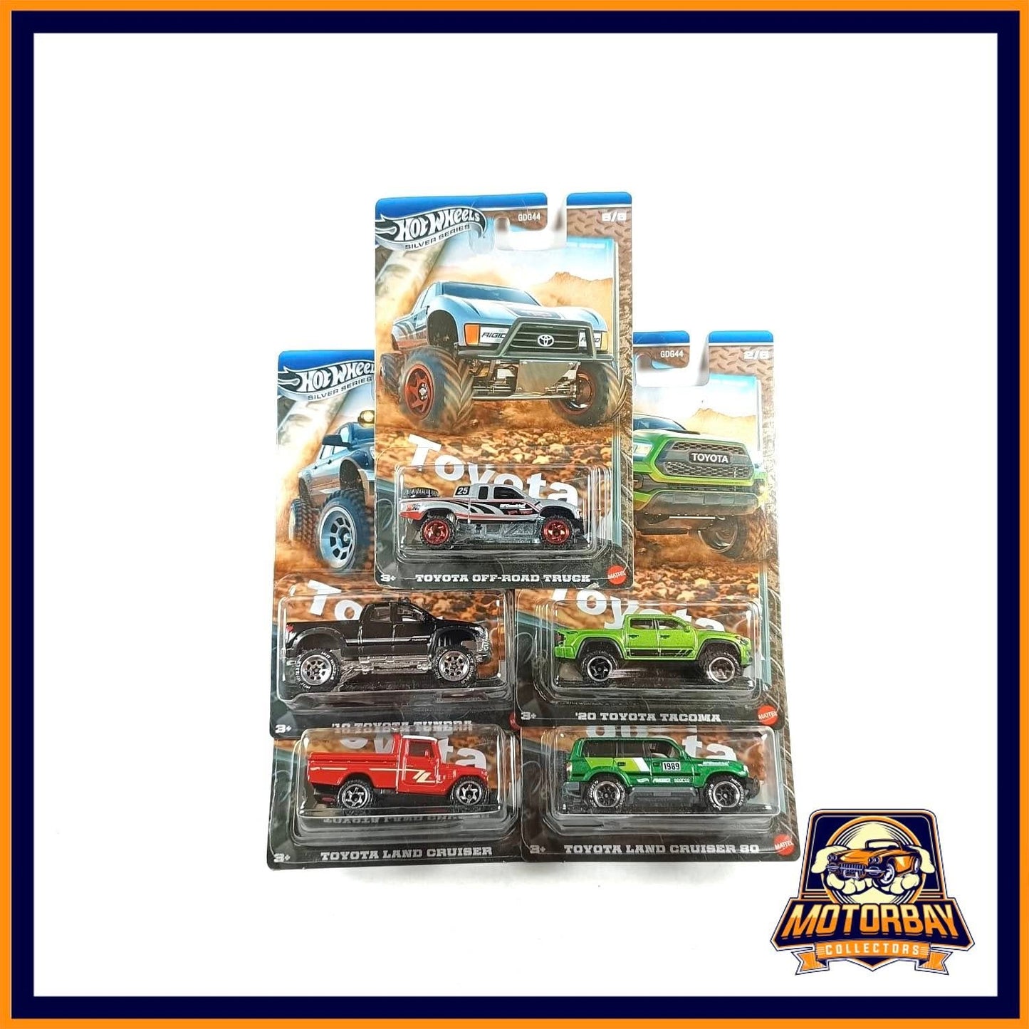 Hot Wheels 1/64 Set Toyota Silver Series
