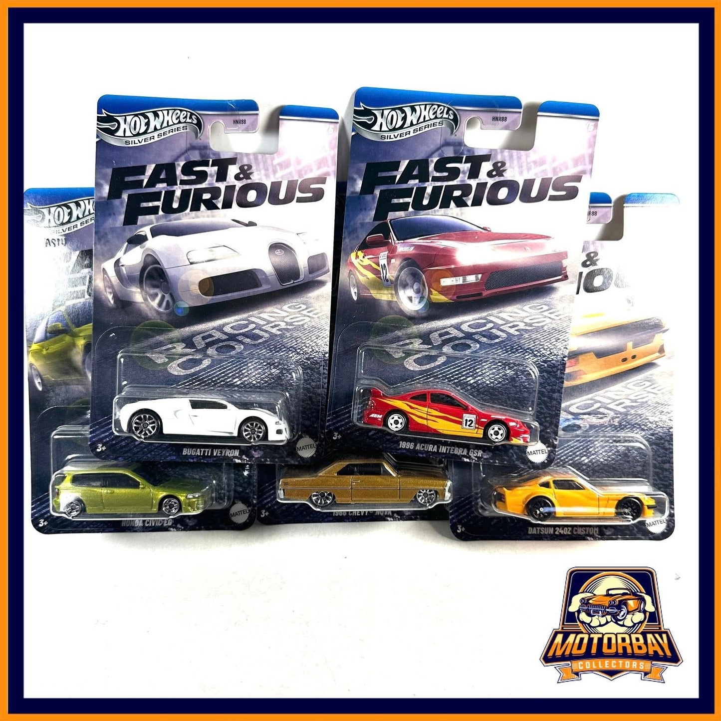 Hot Wheels 1/64 Rapidos y Furiosos Set Racing Course