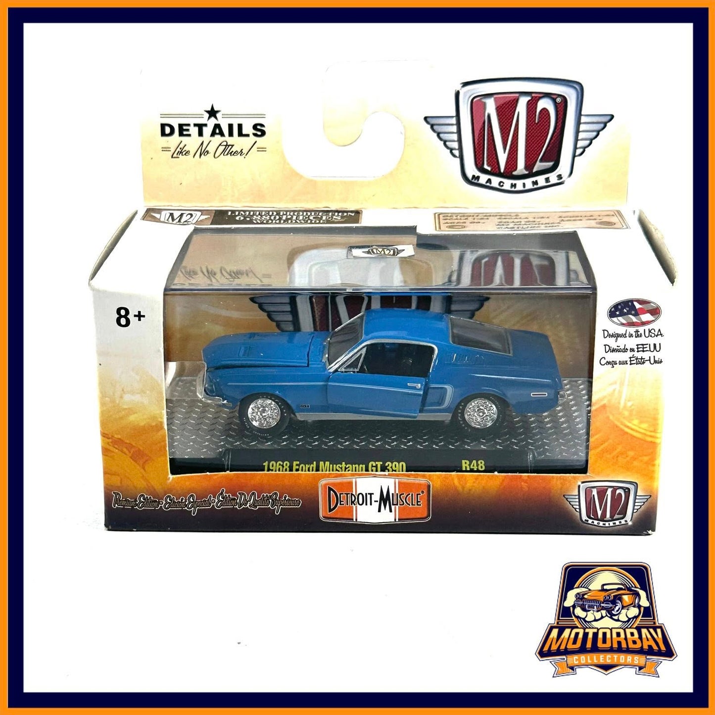 M2 1/64 1968 Ford Mustang