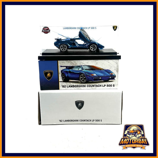 Hot wheels RLC 1/64 Lamborghini Countach lp 500 s azul