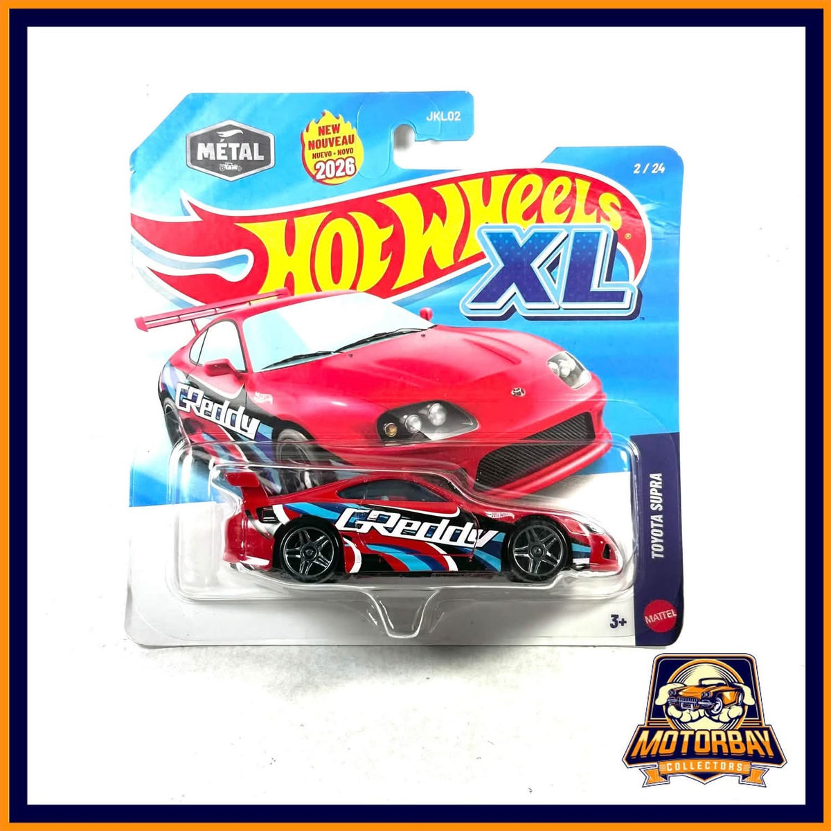 Hot Wheels XL 1/43 Toyota supra greddy