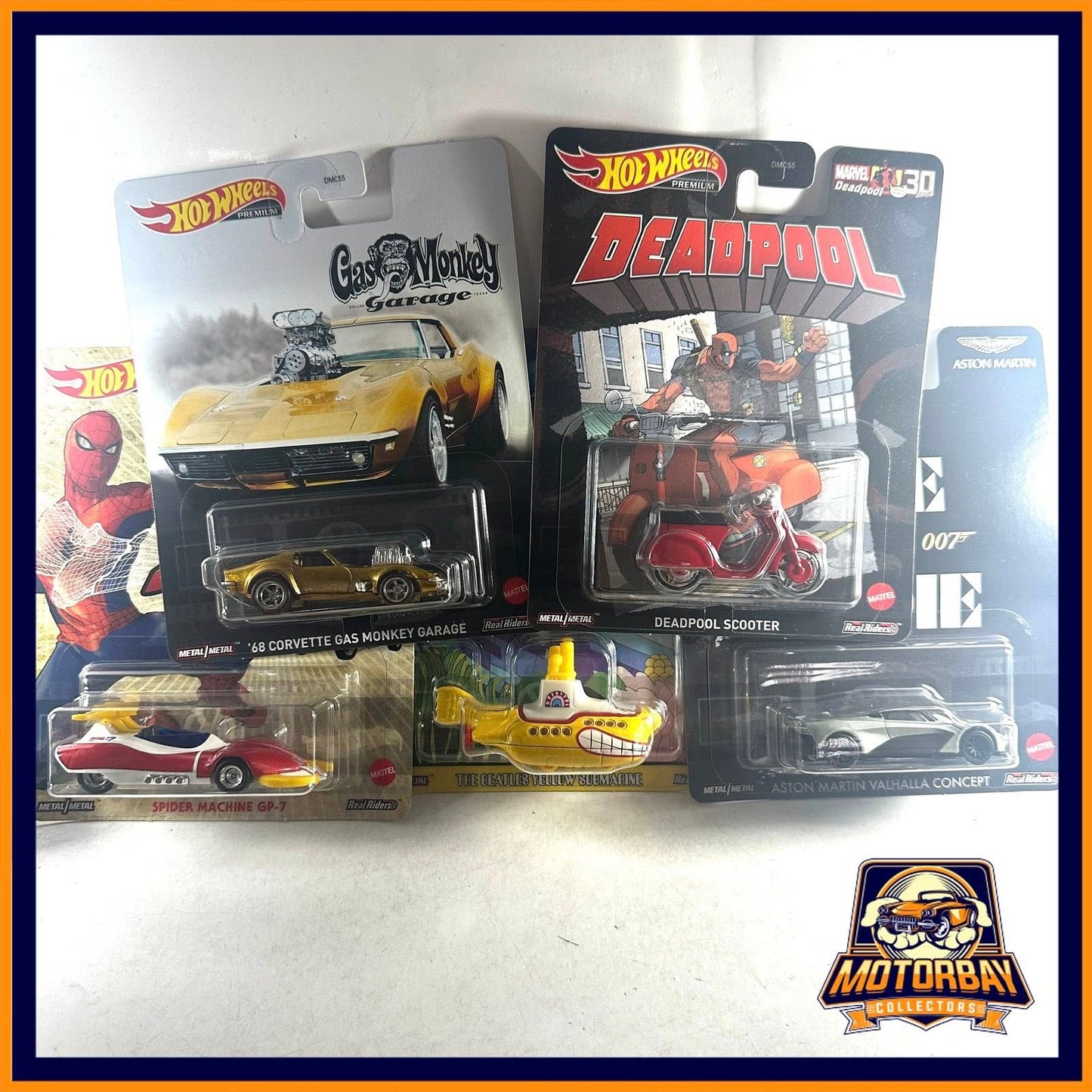 Hot Wheels 1/64 Set Real Riders