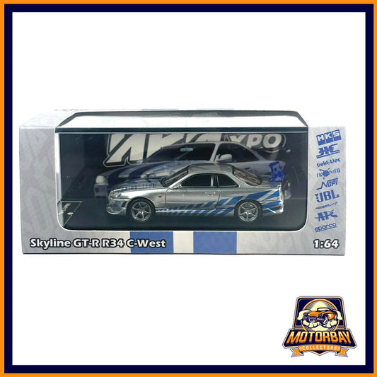 FH 1/64 Nissan Skyline GT-R R34 C-West