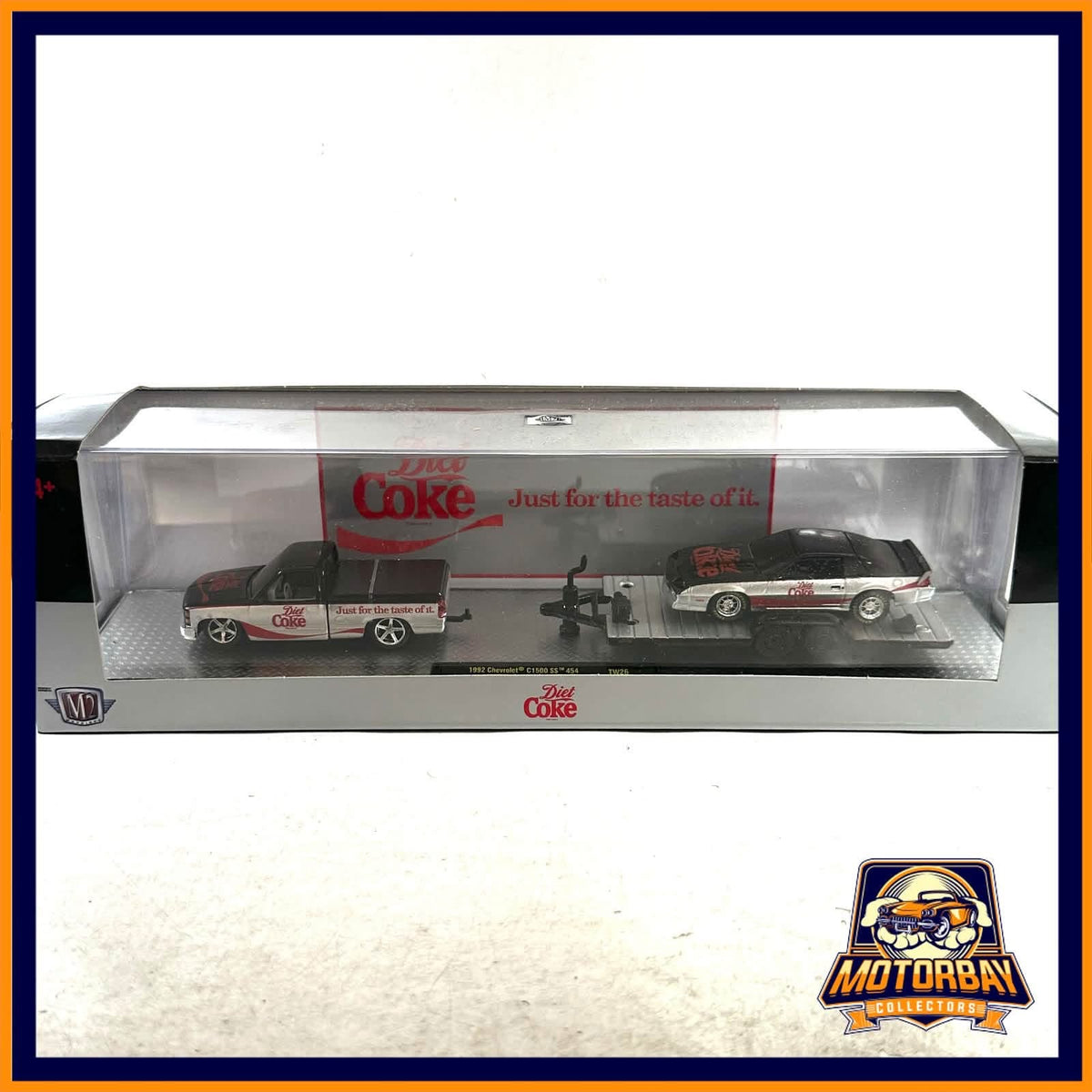 M2 1/64 Coca Cola set Chevrolet c1500 / iroc Camaro