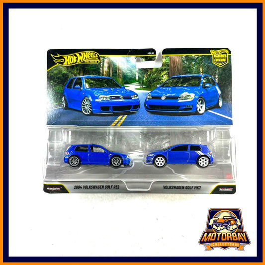 Hot Wheels premium 1/64 2 pack Volkswagen Golf