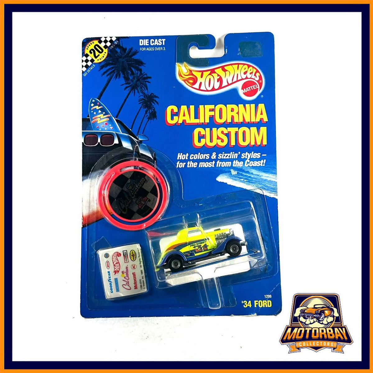 Hot wheels California custom 1/64 34 ford