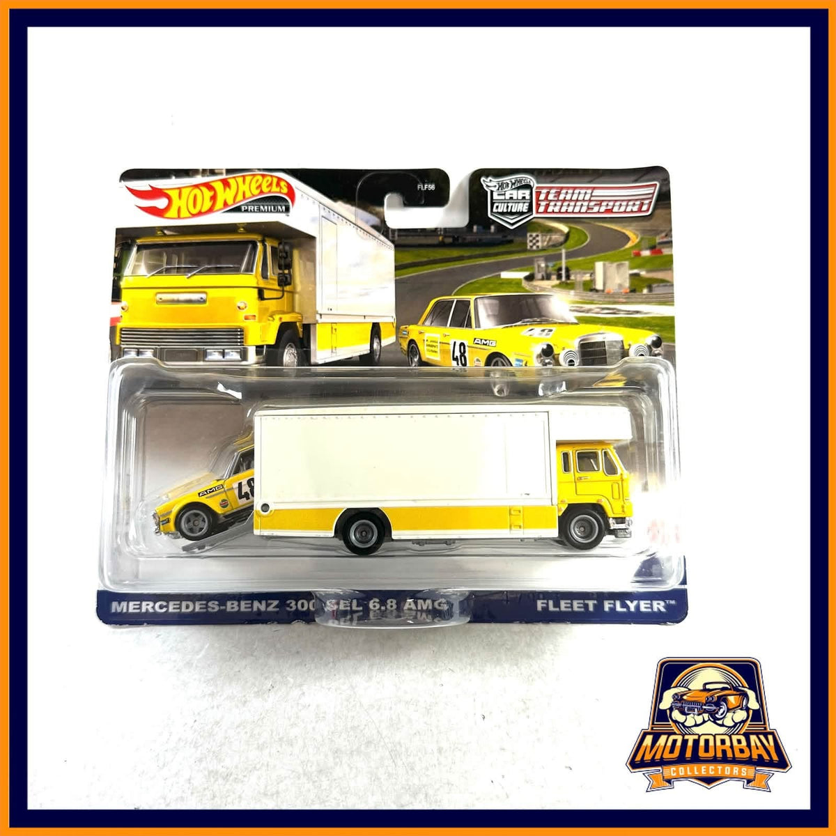 Hot wheels car culture team transport 1/64 Mercedes 300 sel