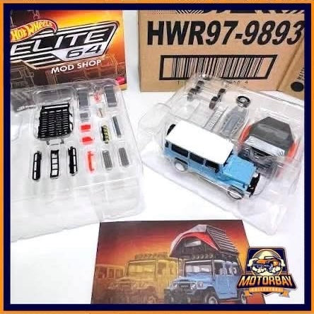 Hot wheels elite64 1/64 Toyota Land Cruiser con accesorios