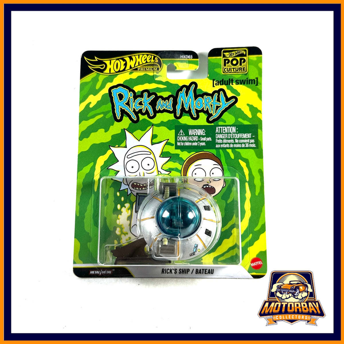 Hot wheels pop culture premium 1/64 Rick and Morty ship / nave