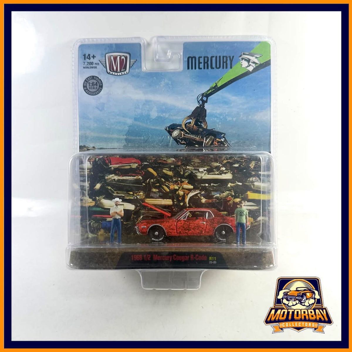 M2 1/64 Mercury cougar con figuras