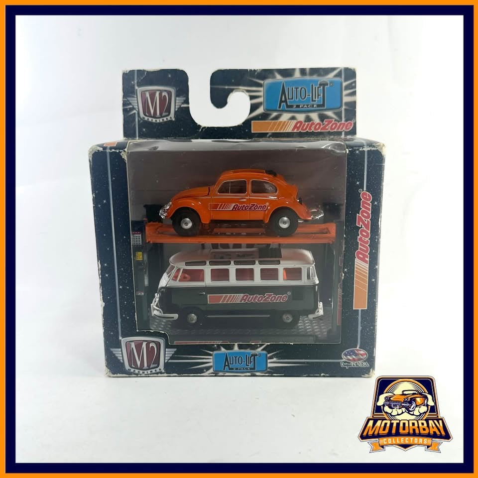 M2 1/64 auto lift Volkswagen Beetle / bus auto zone exclusivo
