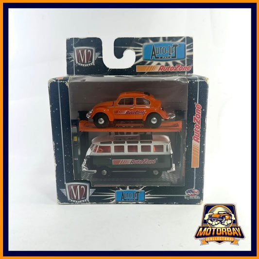 M2 1/64 auto lift Volkswagen Beetle / bus auto zone exclusivo