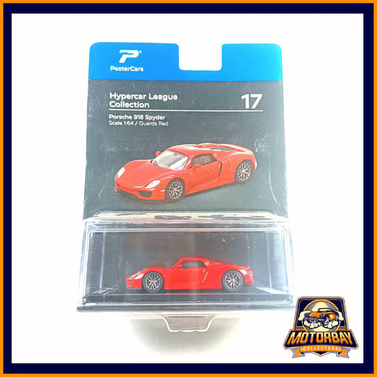 Poster Cars 1/64 Porsche 918 Spyder Rojo