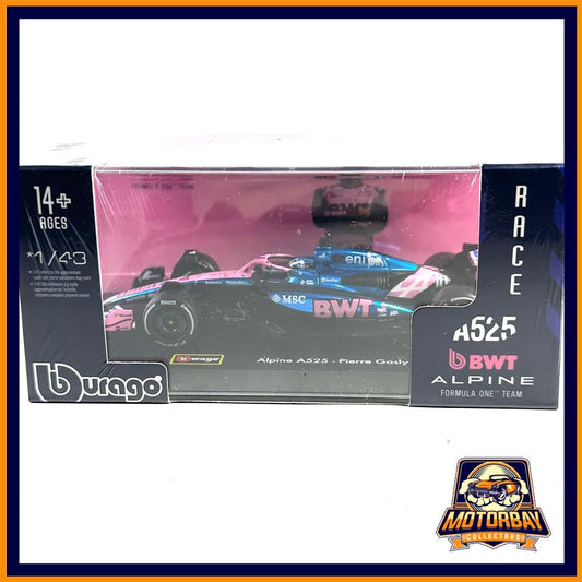 Burago 1/43 Alpine A525 - Pierre Gasly Formula One