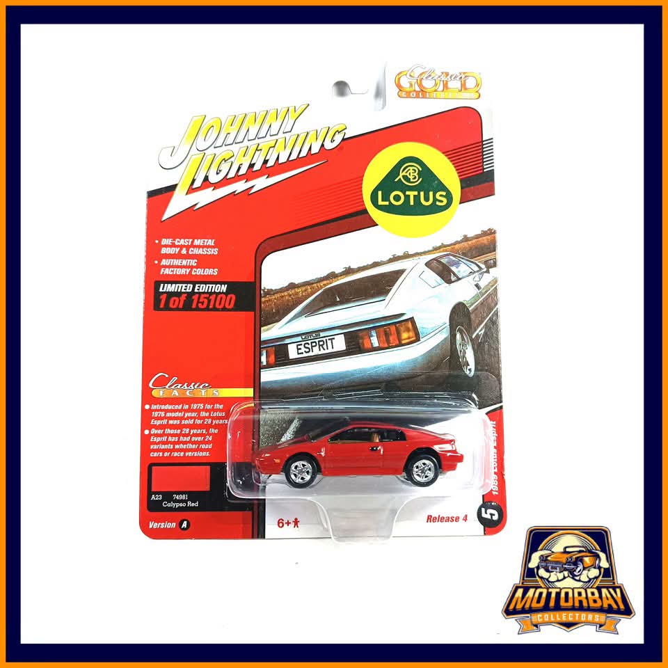 Johnny Lightning 1/64 1989 Lotus Esprit Roja