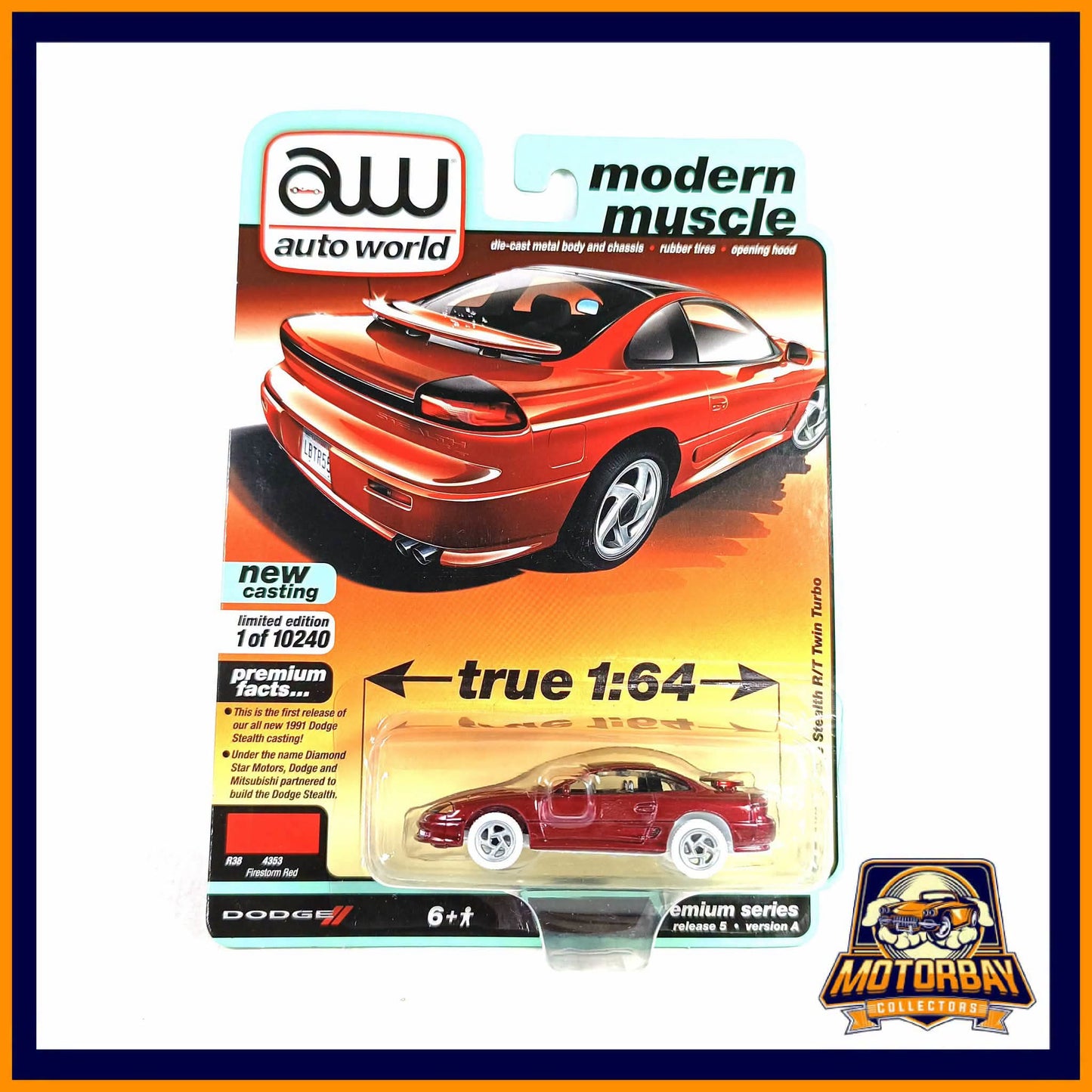 Auto World 1/64 1991 Dodge Stealth R/T Twin Turbo