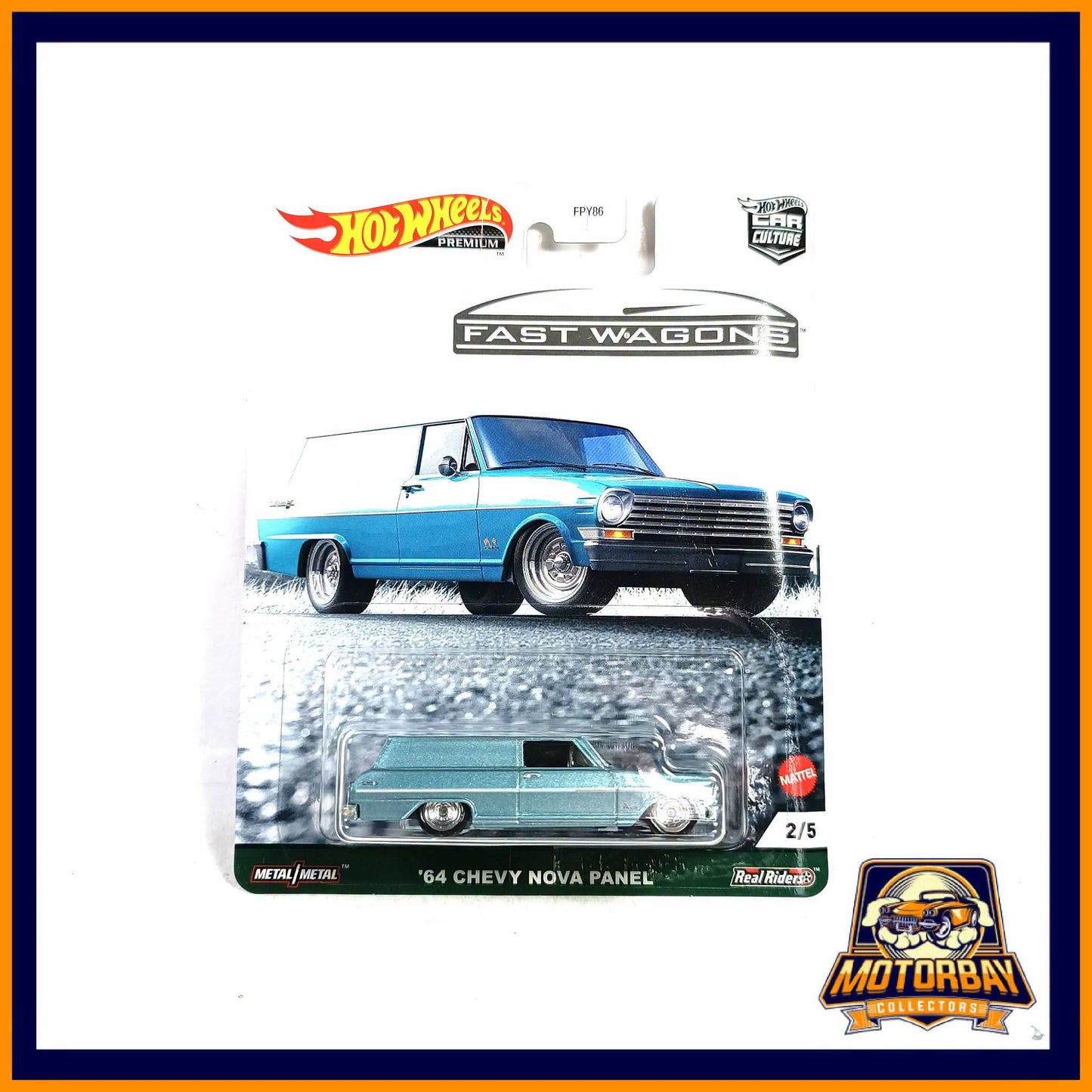 Hot Wheels 1/64 64 Chevy Nova Panel