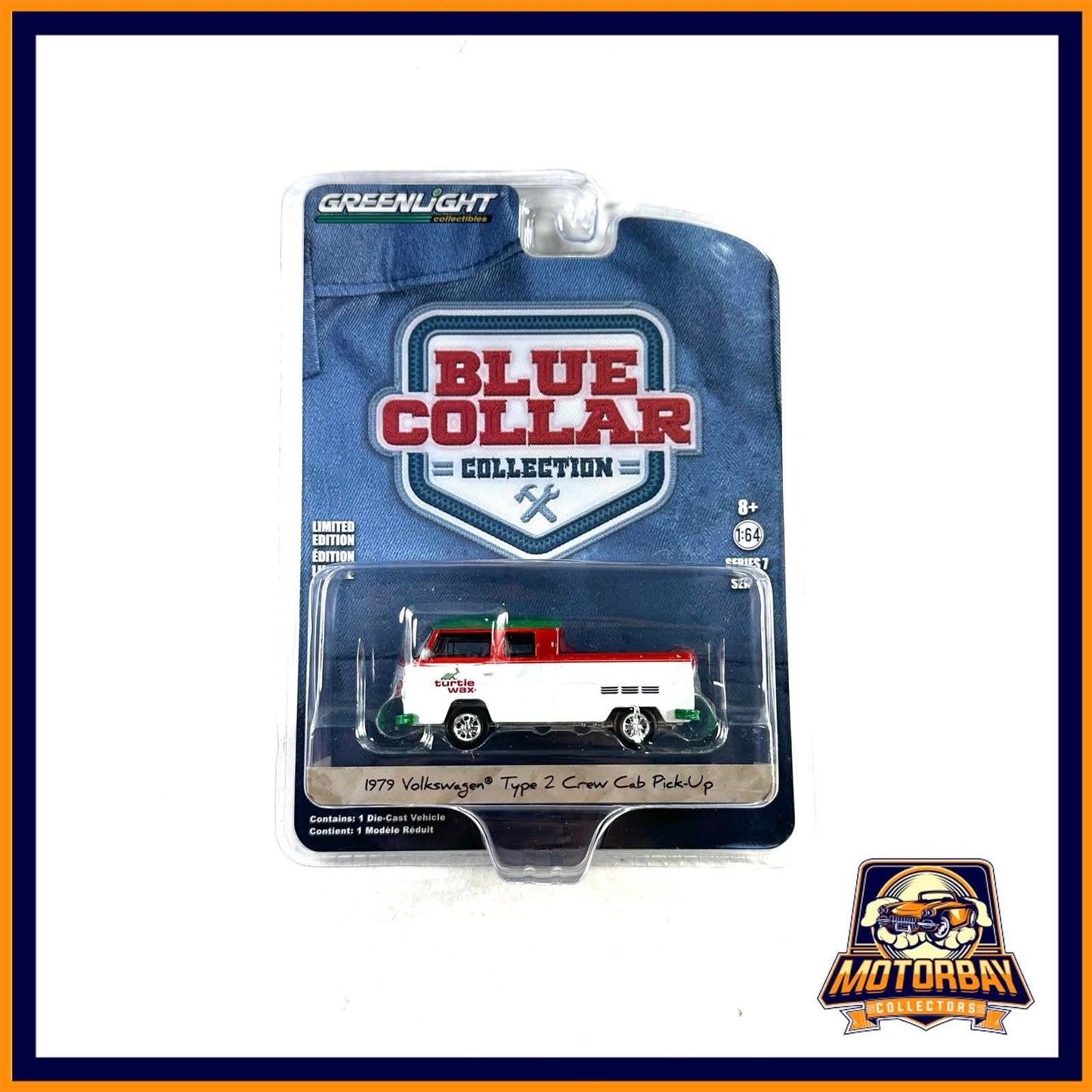 Greenlight 1/64 1979 Volkswagen Type 2 Crew Cab Pickup