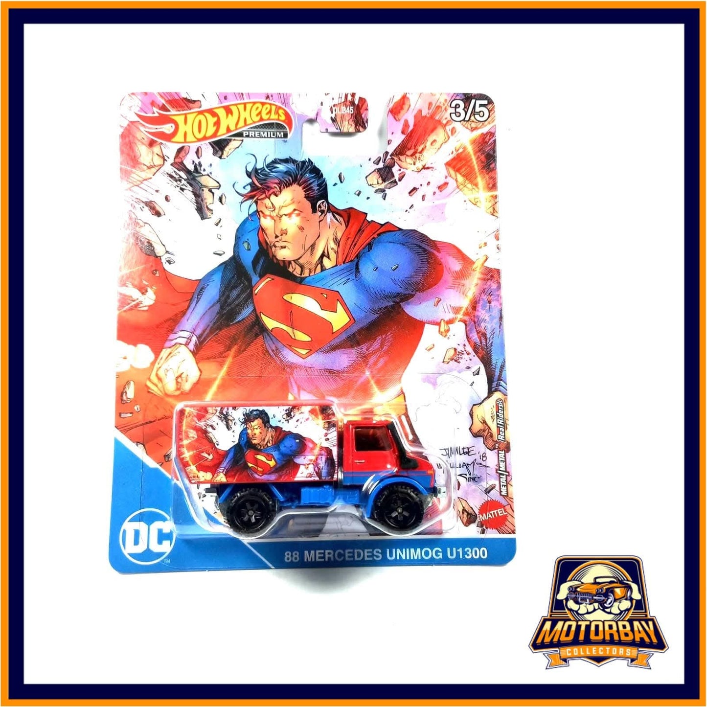 Hot Wheels 1/64 SuperMan 88 Mercedes Unimog U1300