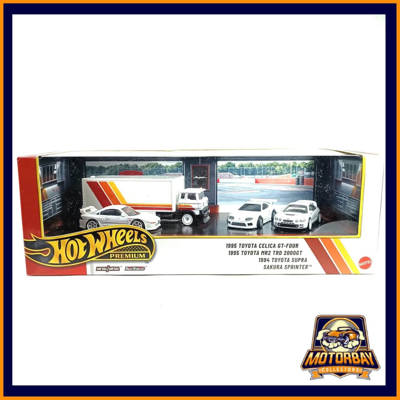 Hot Wheels 1/64 1995 Toyota Celica GT-Four & 1995 Toyota MR2 TRD 2000GT & 1994 Toyota Supra & Sakura Sprinter