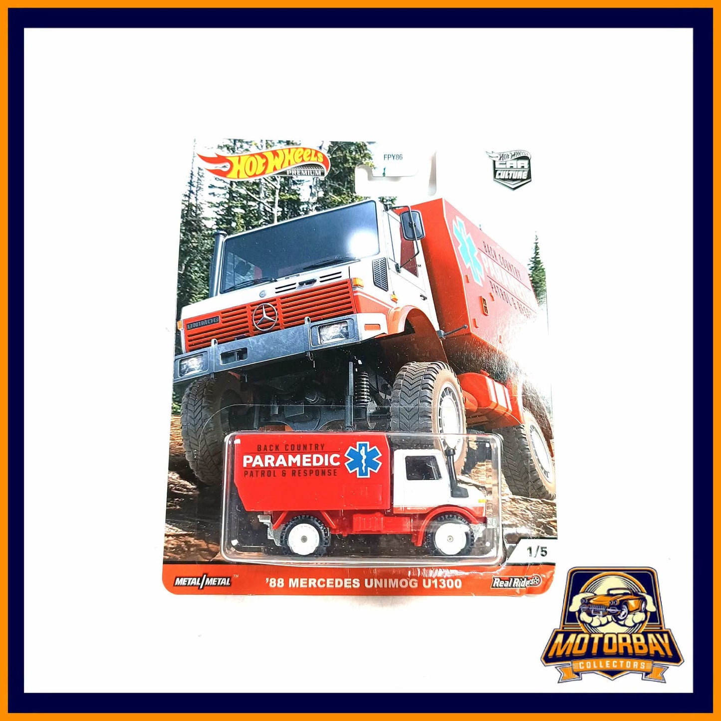 Hot Wheels 1/64 88 Mercedes Unimog U1300