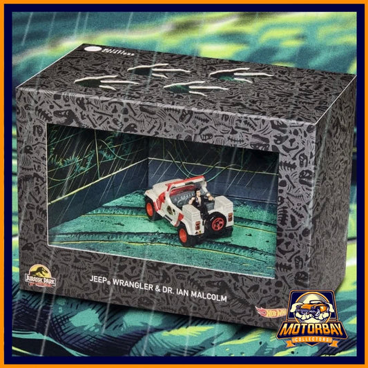 Hot Wheels 1/64 SDDC Sellado Jeep Wrangler & DR. IAN Malcoln