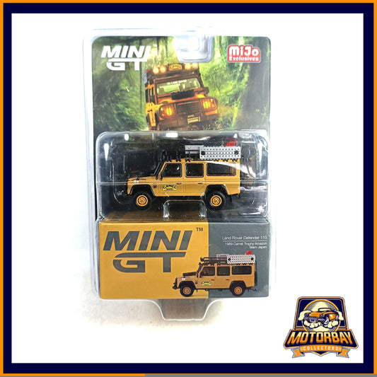 Mini GT 1/64 Land Rover Defender 110 1989 Trophy Amazon Team Japan