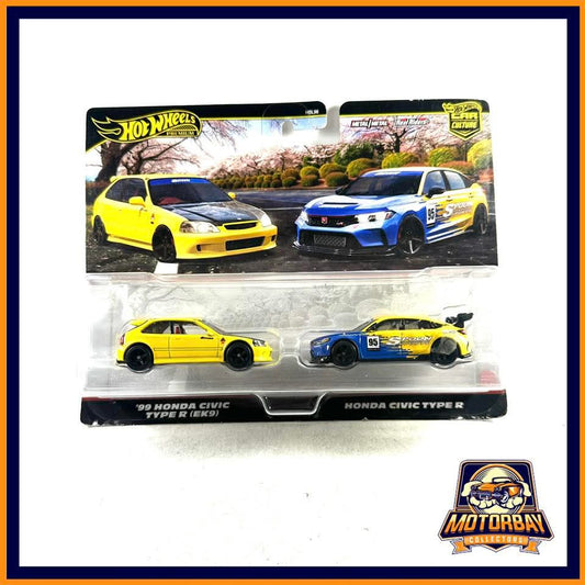 Hot Wheels 1/64 Set 99 Honda Civic Type R (EK9) & Honda Civic Type R