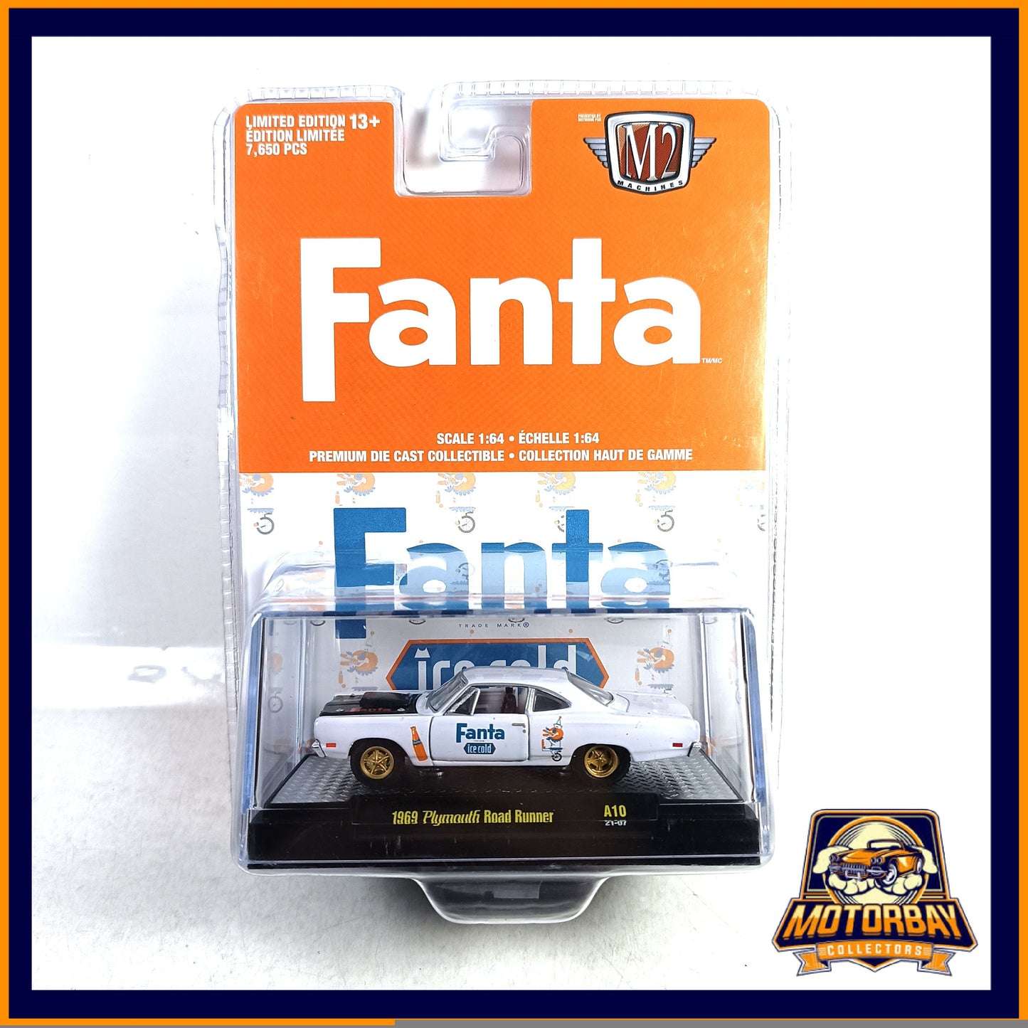 M2 1/64 1969 Fanta Plymouth Road Runner