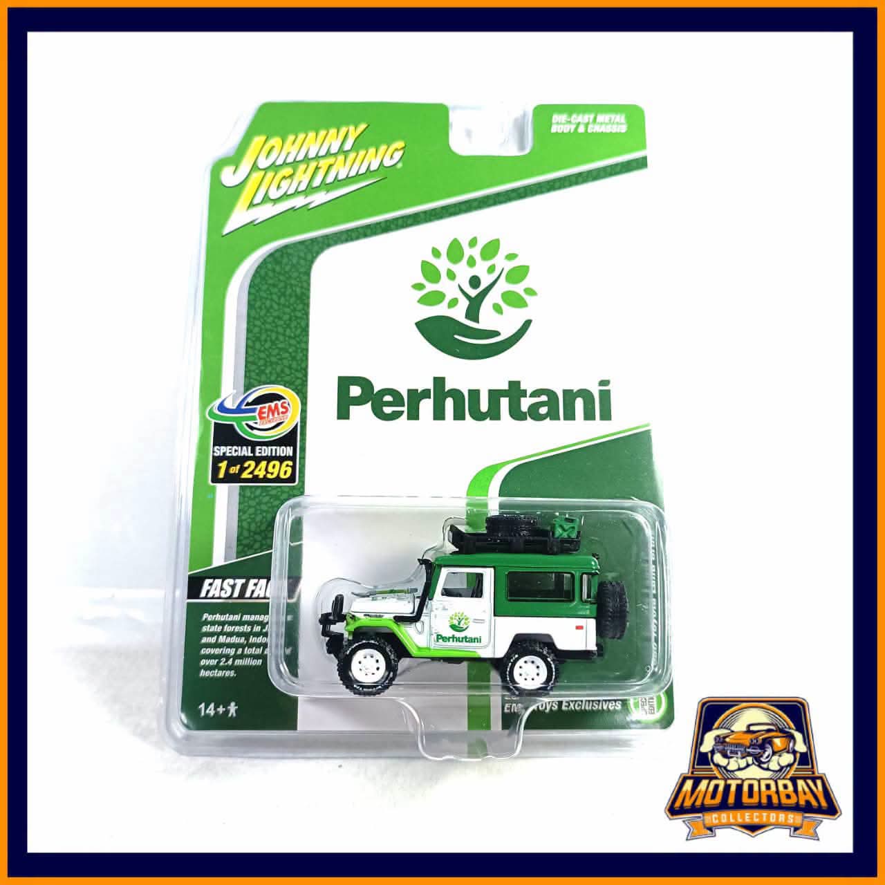 Johnny Lightning 1/64 1980 Toyota Land Cruiser Perhutani