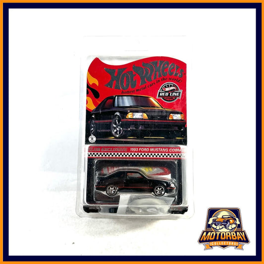 Hot Wheels 1/64 1993 Ford Mustang Cobra R Incluye parche y pin