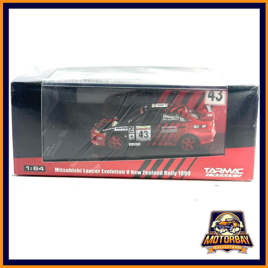 Tarmac Works 1/64 Mitsubishi Lancer Evolution V New Zealand Rally 1999