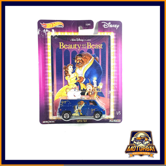 Hot Wheels 1/6 Disney Beauty and the Beast Super Van (Defecto en la parte superior derecha)