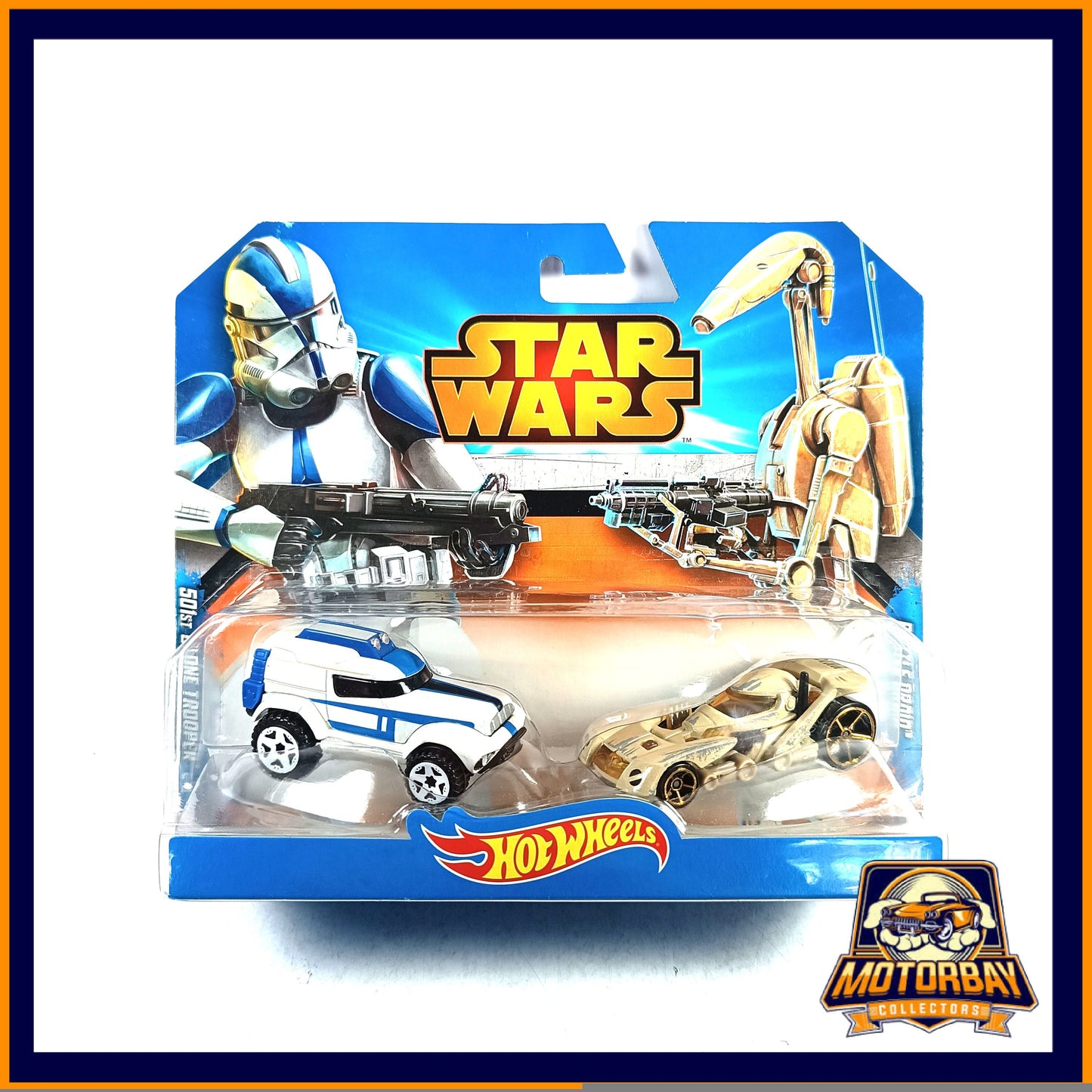 Hot Wheels 1/64 Star Wars 501 Clone Trooper & Battle Droid