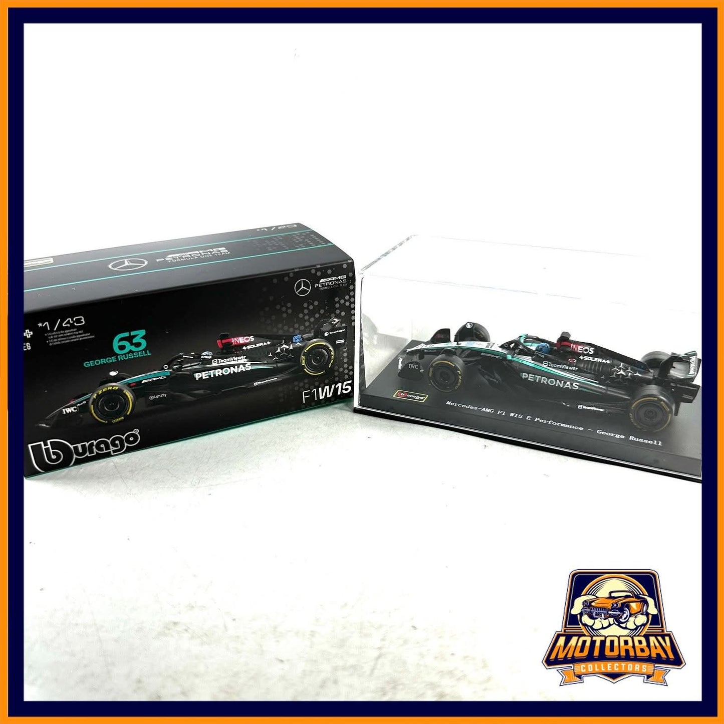 Burago 1/43 Mercedes - AMG F1 W15 E Performance - George Rusell