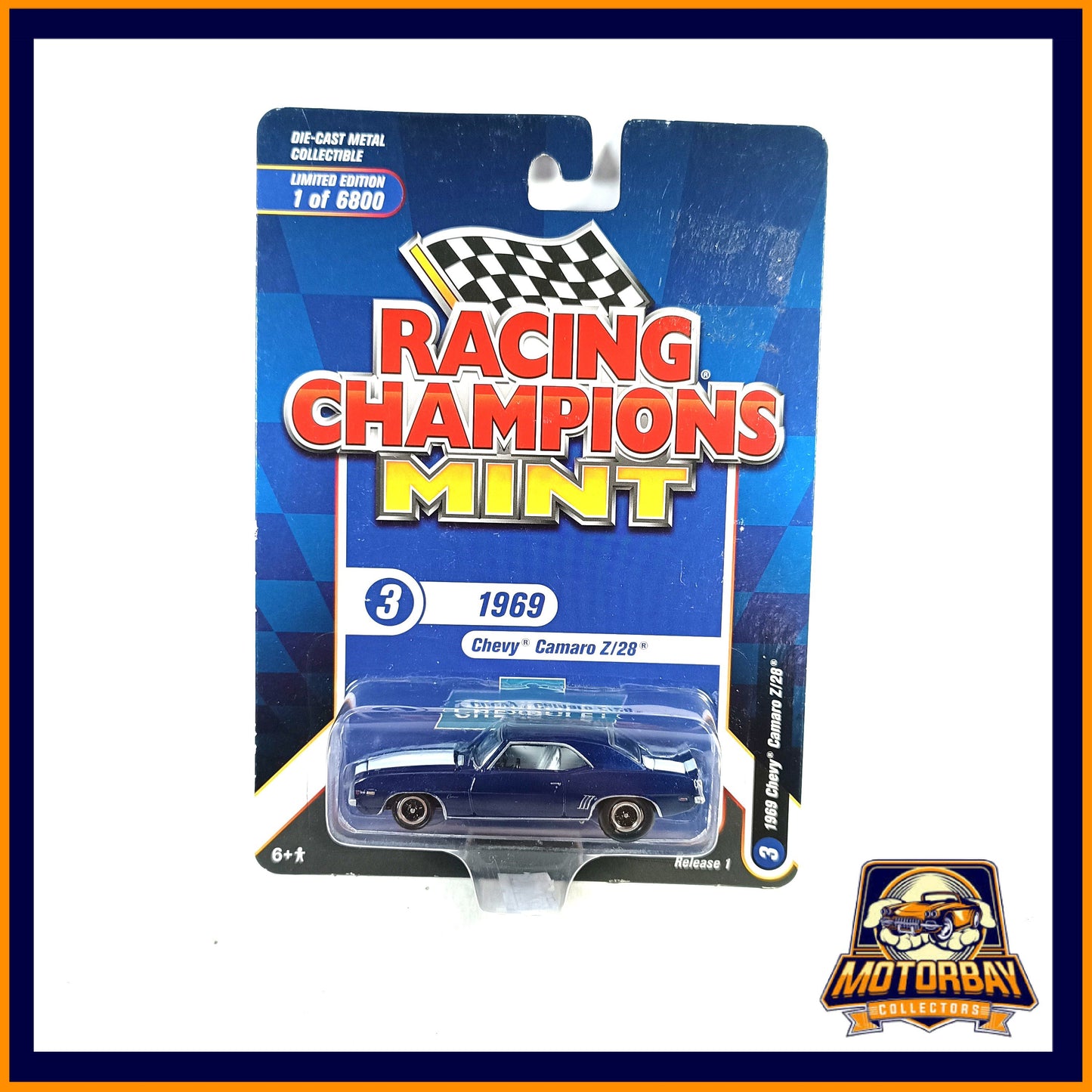 Racing Champions 1/64 1969 Chevy Camaro Z/28