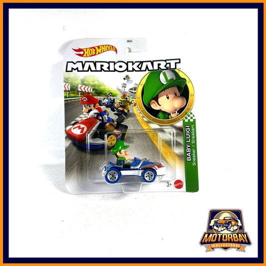 Hot Wheels 1/64 Mario Kart Baby Luigi Sneeker