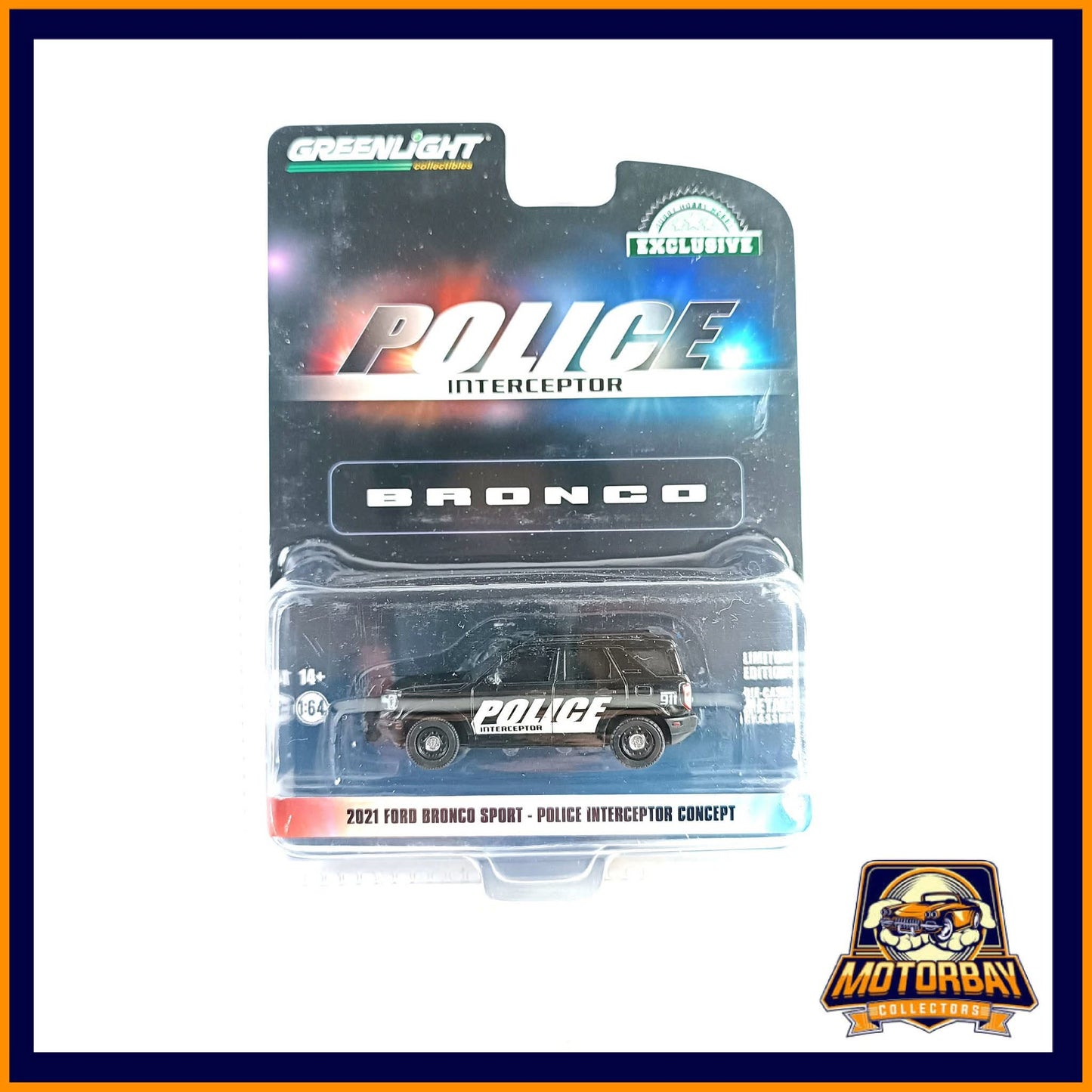 Greenlight 1/64 2021 Ford Bronco Sport - Police Interceptor Concept