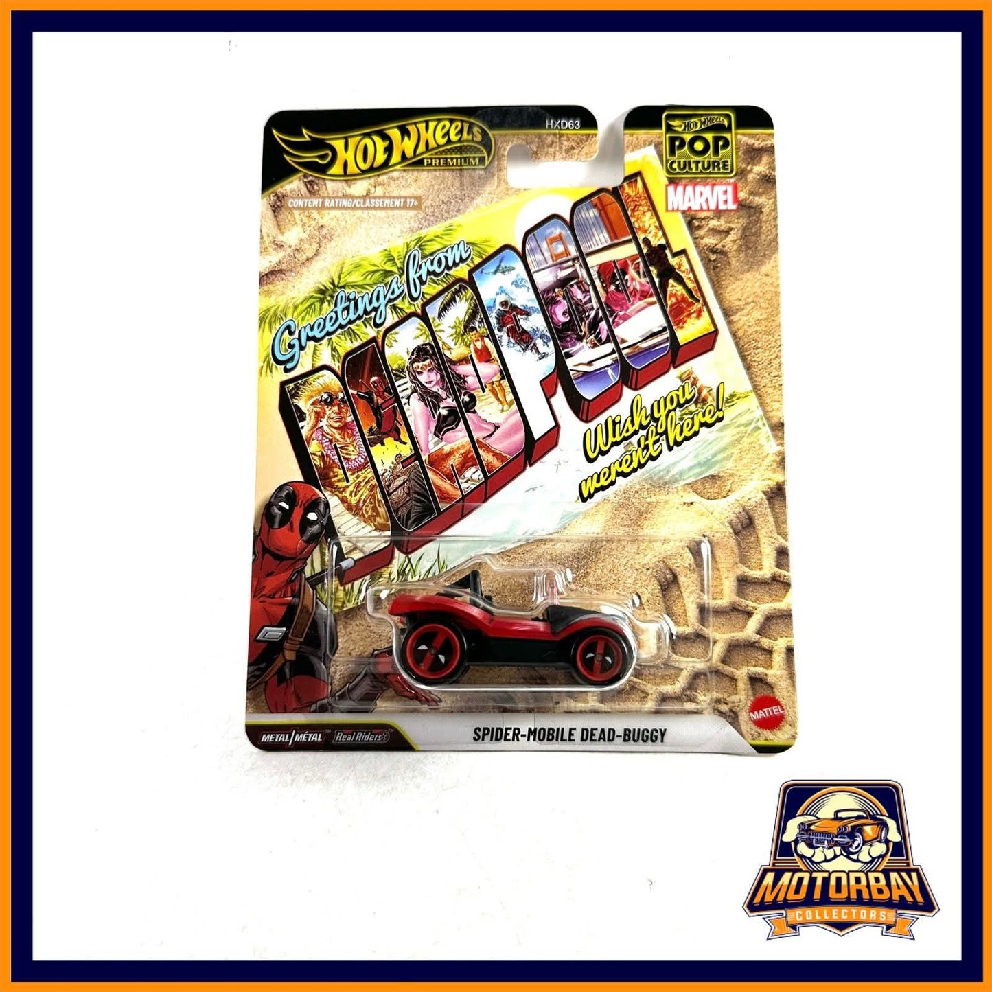 Hot Wheels 1/64 Spider-Mobile Dead -Buggy Deadpool