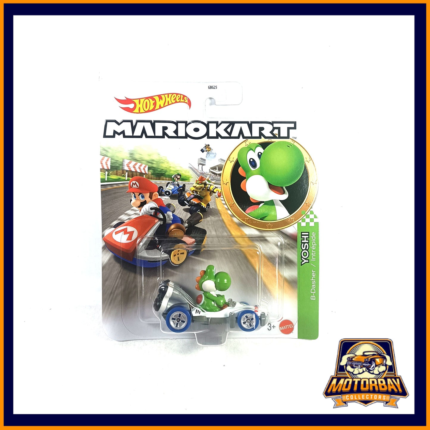 Hot Wheels 1/64 Mario Kart Yoshi B-Dasher