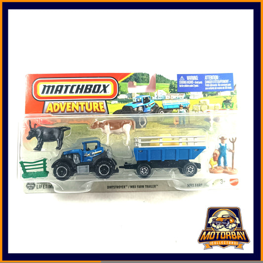 Matchbox 1/64 Distroyer/ MBX Farm Trailer