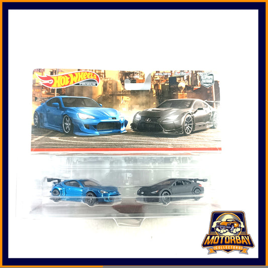 Hot Wheels 1/64 Set Pandem Subaru BRZ & Lexus RC F GT3