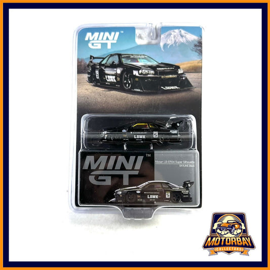 Mini GT 1/64 Nissan LB-ER34 Super Silhouette Skyline Black