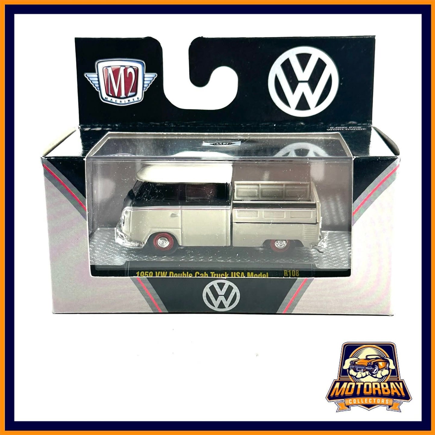 M2 1/64 1959 VW Double Cab Truck USA Model