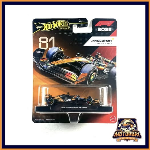 Hot Wheels 1/64 Mclaren Formula 1 Team 2025