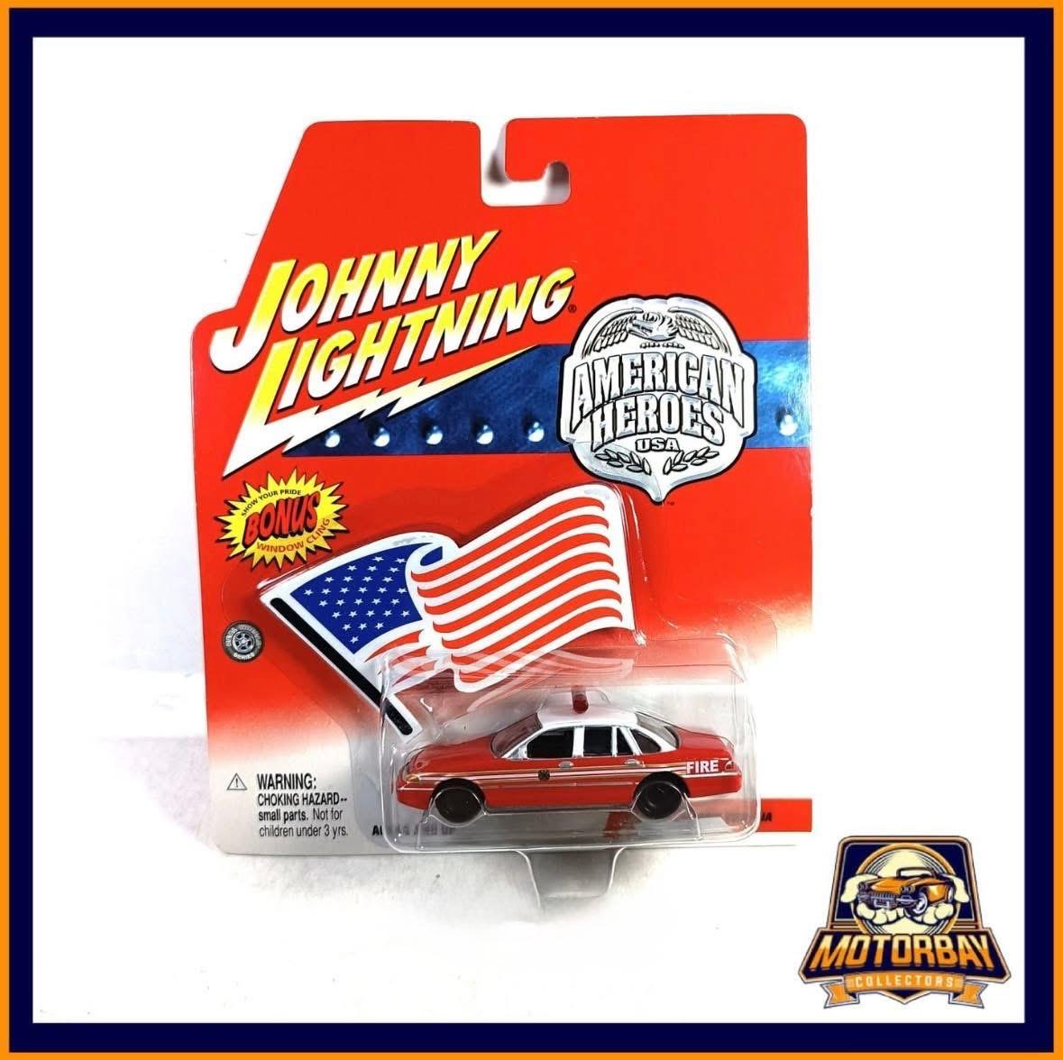 Johnny Lightning 1/64 Fire Chief Crown Victoria