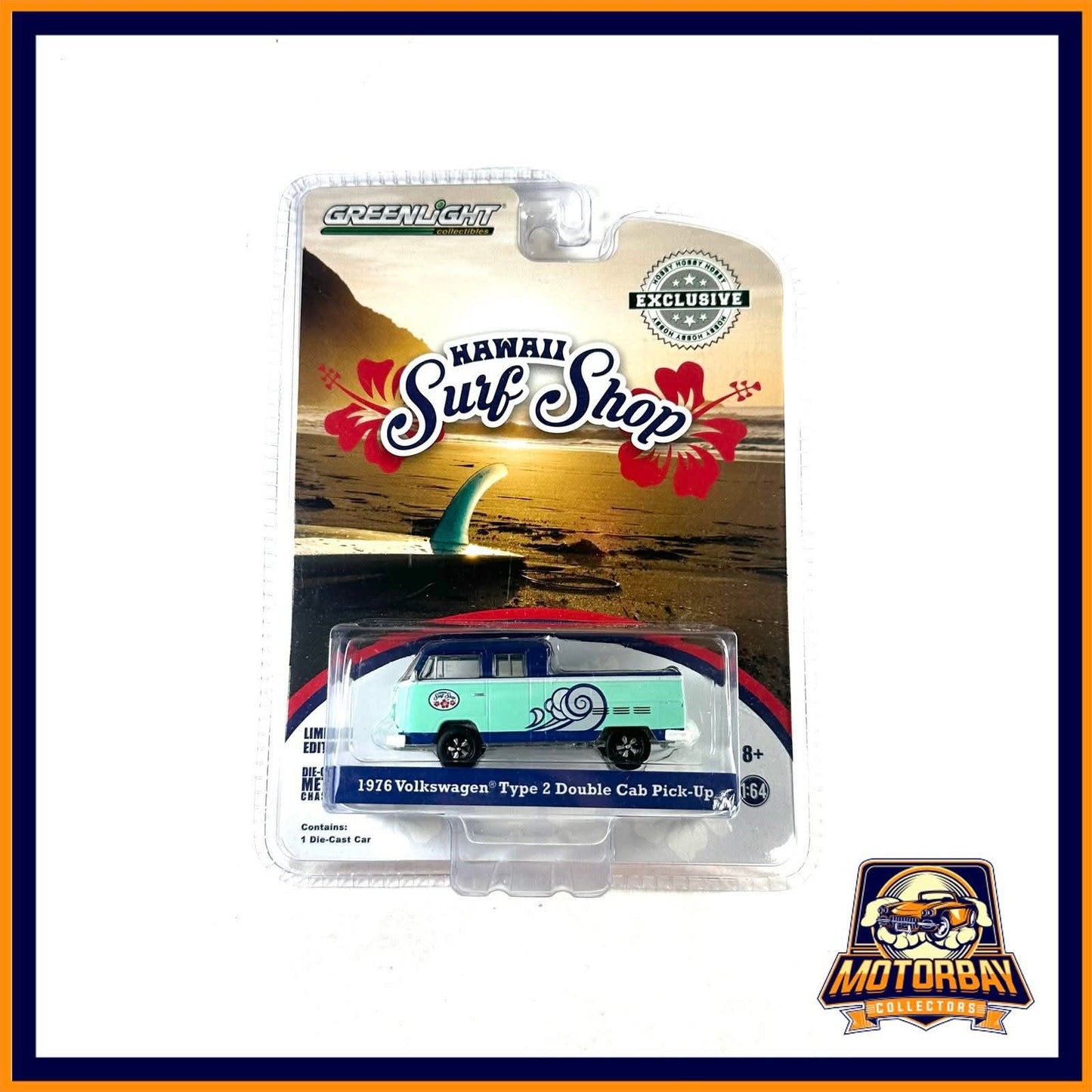 Greenlight 1/64 1976 Volkswagen Type 2 Double Cab Pickup